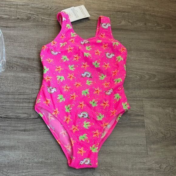 flapdoodles girls swimsuit . NEW - Picture 2 of 4